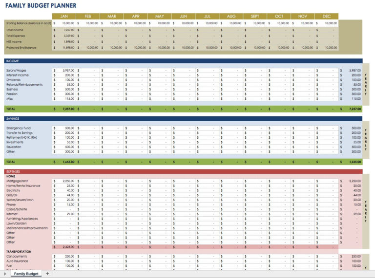 Financial Planning Excel Sheet — excelguider.com