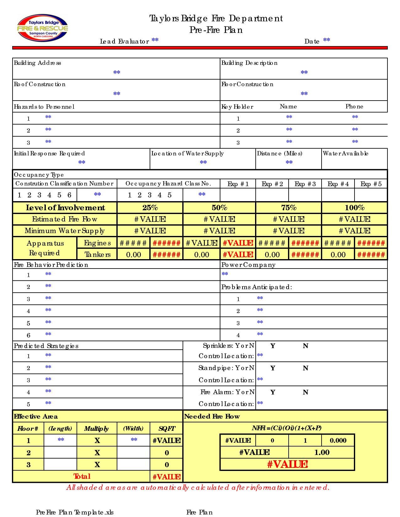 002 Fire Department Pre Plan Template 458668  Tinypetition Also Fire Department Pre Plan Worksheet