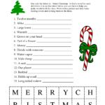 003 Free Printable Christmas Words For The Alphabets Word Remarkable With Regard To Free Printable Christmas Worksheets For Kids