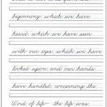 004 Printable Word Cursive Top Words Writing How To Write Alphabet For Writing Sentences Worksheets For 1St Grade
