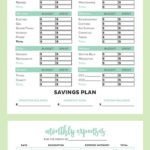 009 20Family Budget Template Spreadsheet Free Easy Worksheet With And Printable Budget Worksheet For College Students