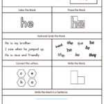 011 Printable Word Kindergarten Site Wonderful Words Sight List Pdf With Brain Teasers Worksheets Pdf