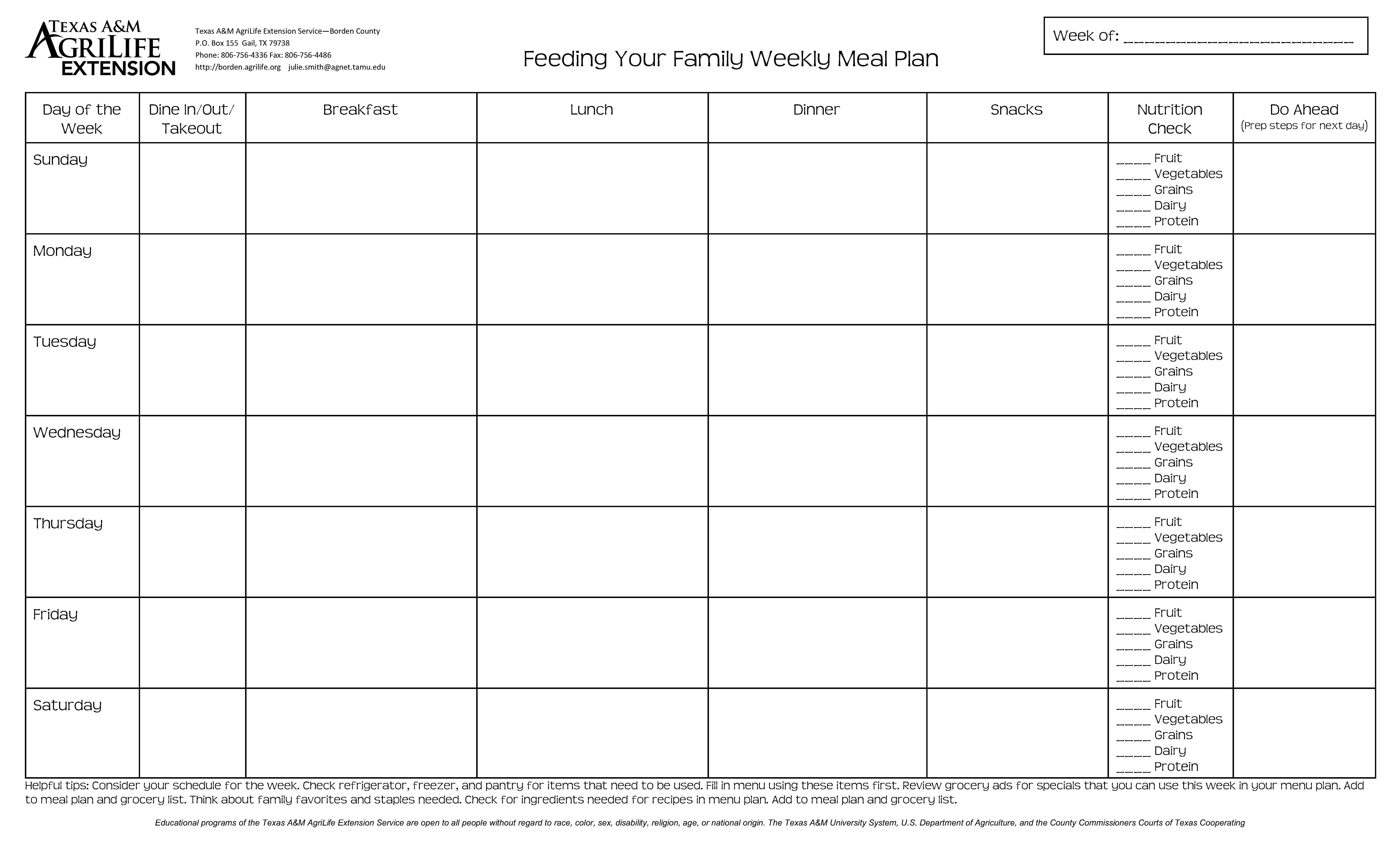 013 Daily Meal Plan Template  Tinypetition For Diabetic Meal Planning Worksheet
