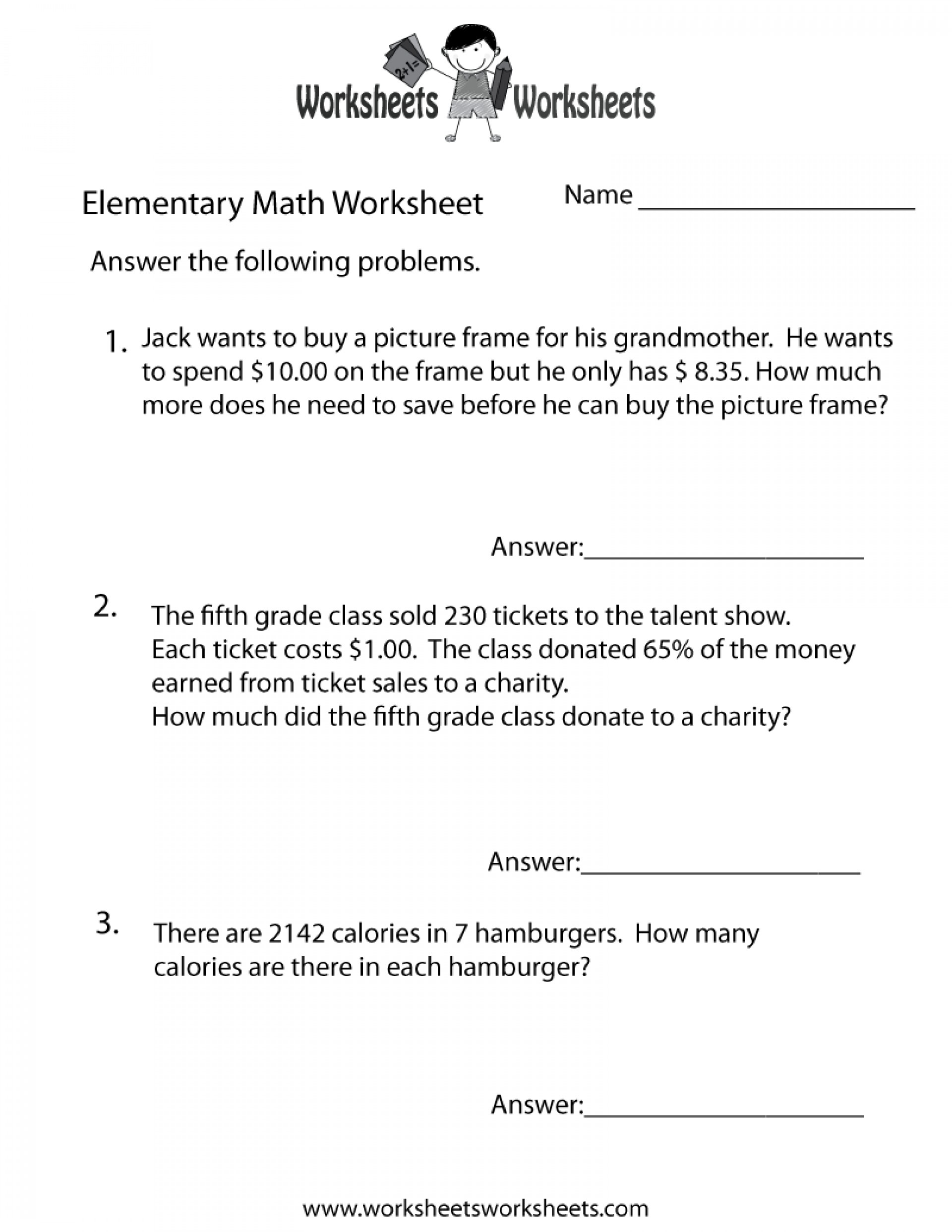 015 Second Grade Math Word Problems Common Core Worksheets Printable Throughout 8Th Grade Math Word Problems Worksheets