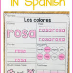 018 Spanish Colors Printable Unique Color Words Word  Istherewhitesmoke With Spanish Colors Worksheet
