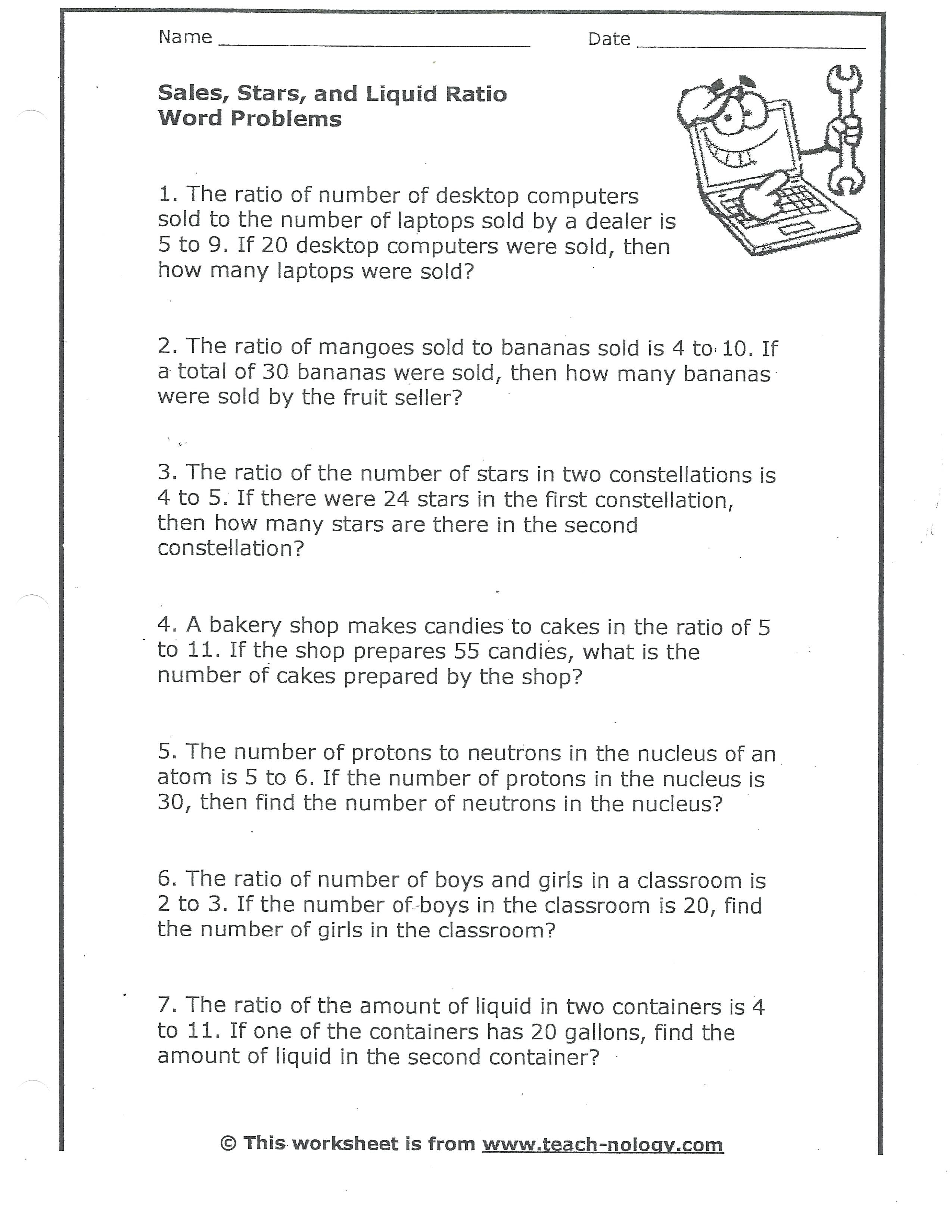 025 Free Printable Math Word Problems 7Th Grade For Graders Also Proportion Word Problems Worksheet