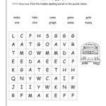 038 Printable Word Spelling Words Awful For Grade 2 Worksheets 6Th Throughout Spelling Worksheets Grade 1