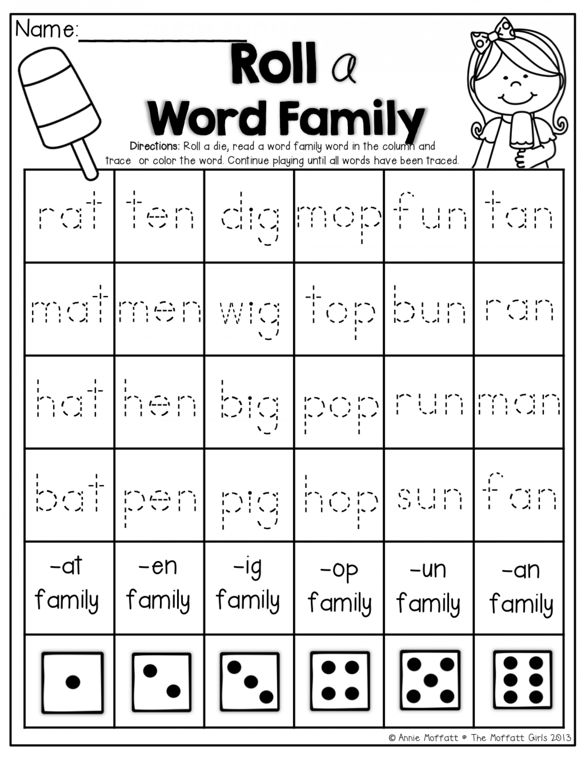 041 Ig Word Familys Impressive Family Printables Printable In Word Family Worksheets Pdf