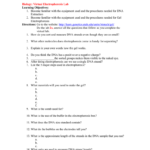 1 Become Familiar With The Equipment Used And The Extraction 2 Inside Dna Extraction Virtual Lab Worksheet