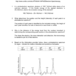1 Photoelectron Spectroscopy Worksheet With Ap Chemistry Photoelectron Spectroscopy Worksheet