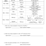 10 Best Images Of Moles And Mass Worksheet Answers Moles The Mole Also The Mole And Avogadro039S Number Worksheet Answers