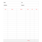 10  Expense Report Template   Monthly, Weekly Printable Format In Excel As Well As Excel Spreadsheet Template For Expenses