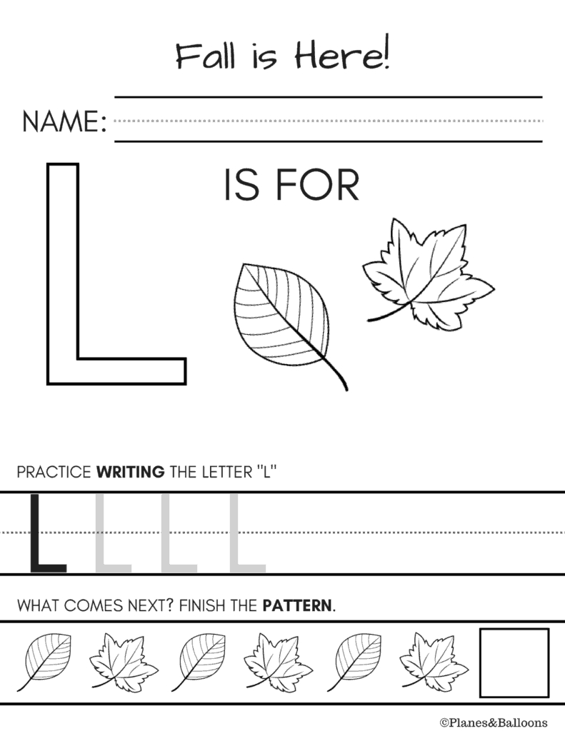10  Fall Worksheets Kindergarten Teachers And Students Absolutely Love With Regard To Fall Worksheets For Preschool