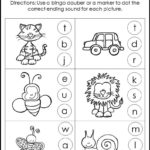 10 Printable Ending Sounds Worksheets Preschool1St Grade Phonics And  Literacy In Ending Sounds Worksheets For Kindergarten