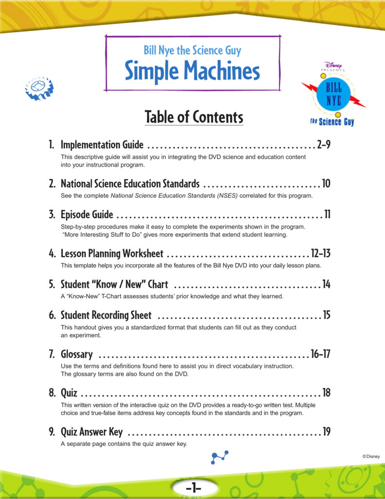 10 Simple Machines Intended For Bill Nye Simple Machines Worksheet
