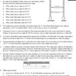 102 Measuring Temperature  Pdf As Well As Temperature Scales Worksheet Answers