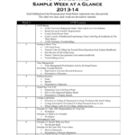 10Th Grade Avid Sample Week At A Glance 2013 In Jack Canfield Worksheets