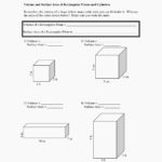 11 2 Surface Areas Of Prisms And Cylinders Worksheet Answers Intended For 11 2 Surface Areas Of Prisms And Cylinders Worksheet Answers