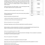 111 Human Population Growth And Human Population Growth Worksheet Answers