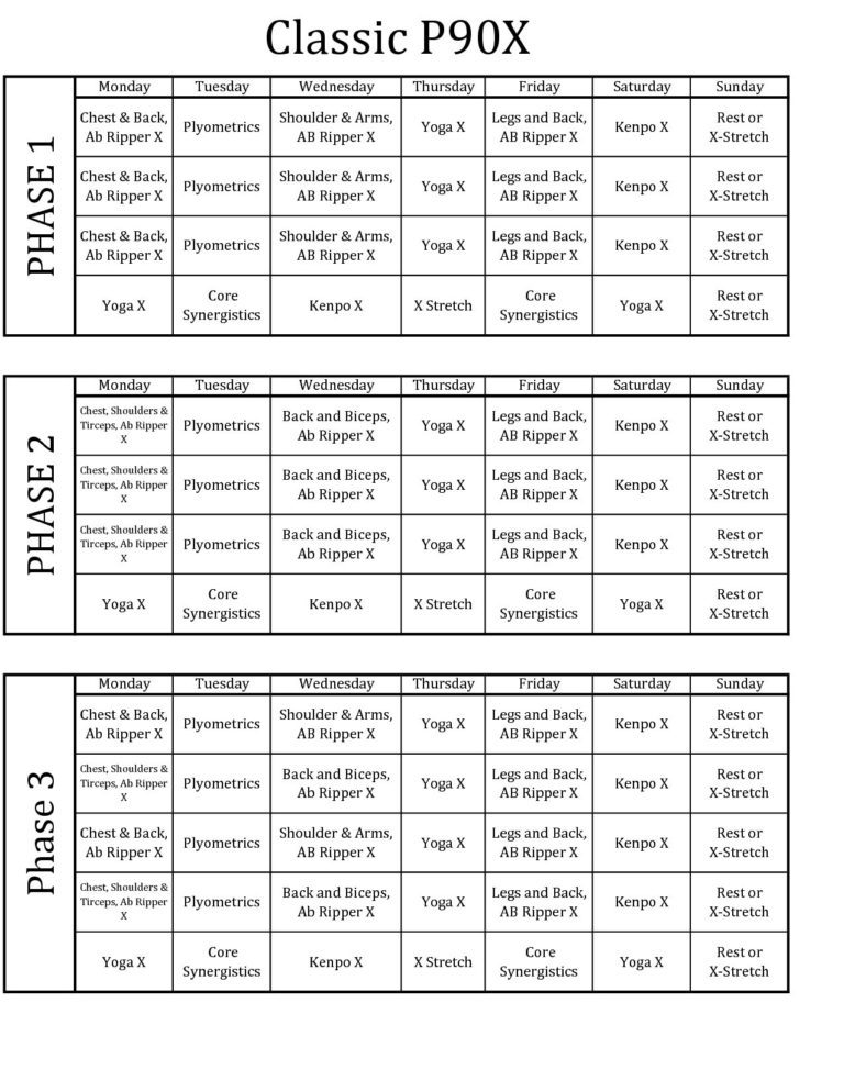 Chalean Extreme Worksheets — excelguider.com