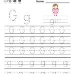 15 Exciting Letter G Worksheets For Kids  Kittybabylove For Letter G Tracing Worksheets Preschool