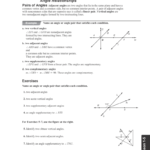 15 Worksheet With Regard To Geometry Angle Relationships Worksheet Answers