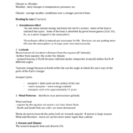 161 Climate Climate Vs Weather Weather Daily Changes In And Atmosphere And Climate Change Worksheet Answers