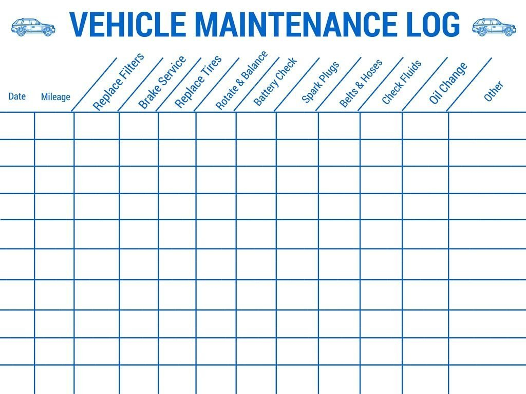 17+ Vehicle Maintenance Log Templates Free Download!! - Realia Project Or Oil Change Excel Spreadsheet