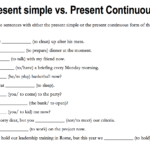 184 Free Present Simple Vs Present Continuous Worksheets Together With The War To End All Wars Worksheet Answers Key