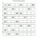 1St Grade Math Worksheets Counting1S 5S And 10S Within Count By 5 Worksheet