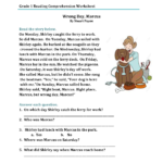 1St Grade Reading Worksheets  Best Coloring Pages For Kids For First Grade Reading Comprehension Worksheets