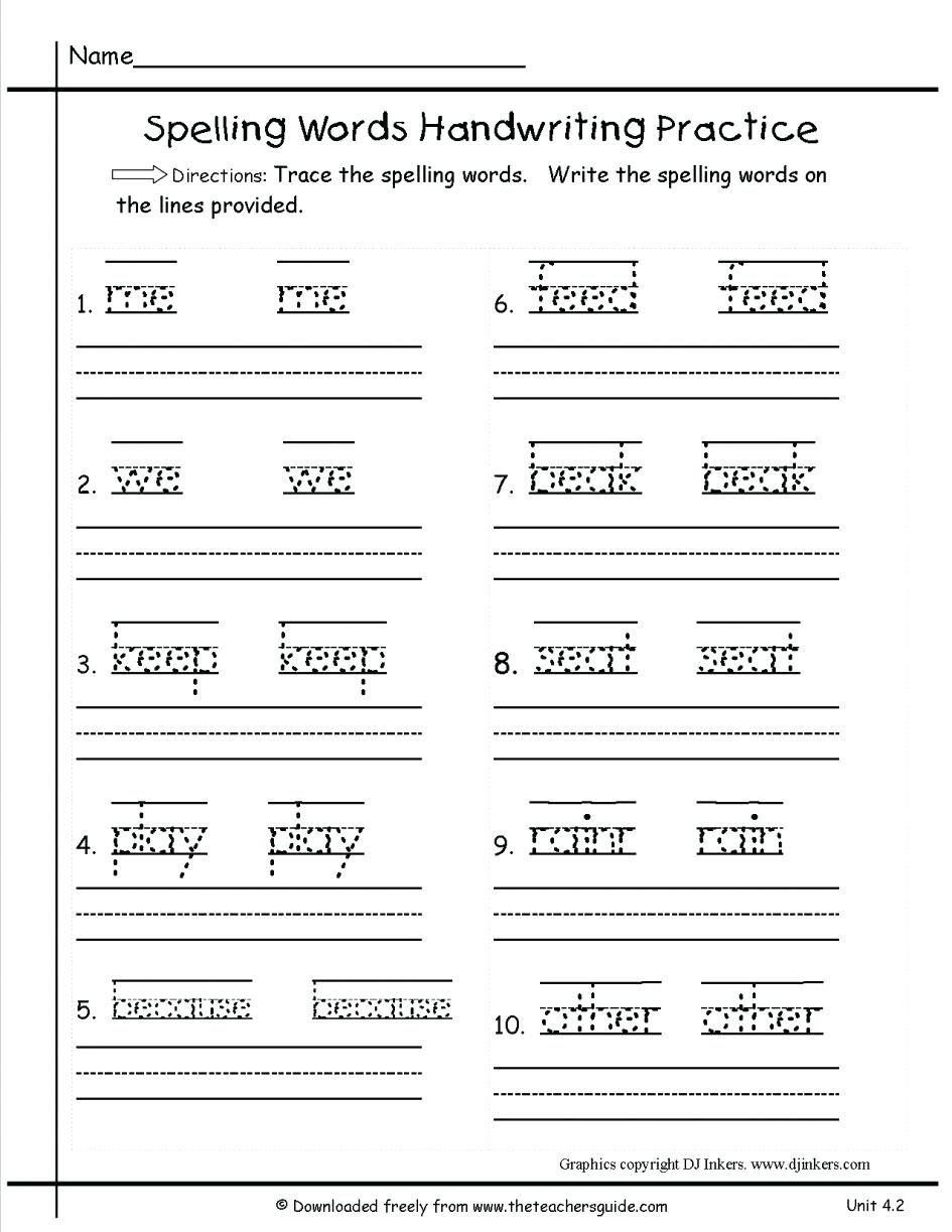 1St Grade Writing Worksheets To Printable  Math Worksheet For Kids Pertaining To 1St Grade Writing Worksheets