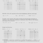 2 Unconventional Knowledge About Graphing Quadratic Functions In As Well As Graphing Quadratic Functions In Standard Form Worksheet