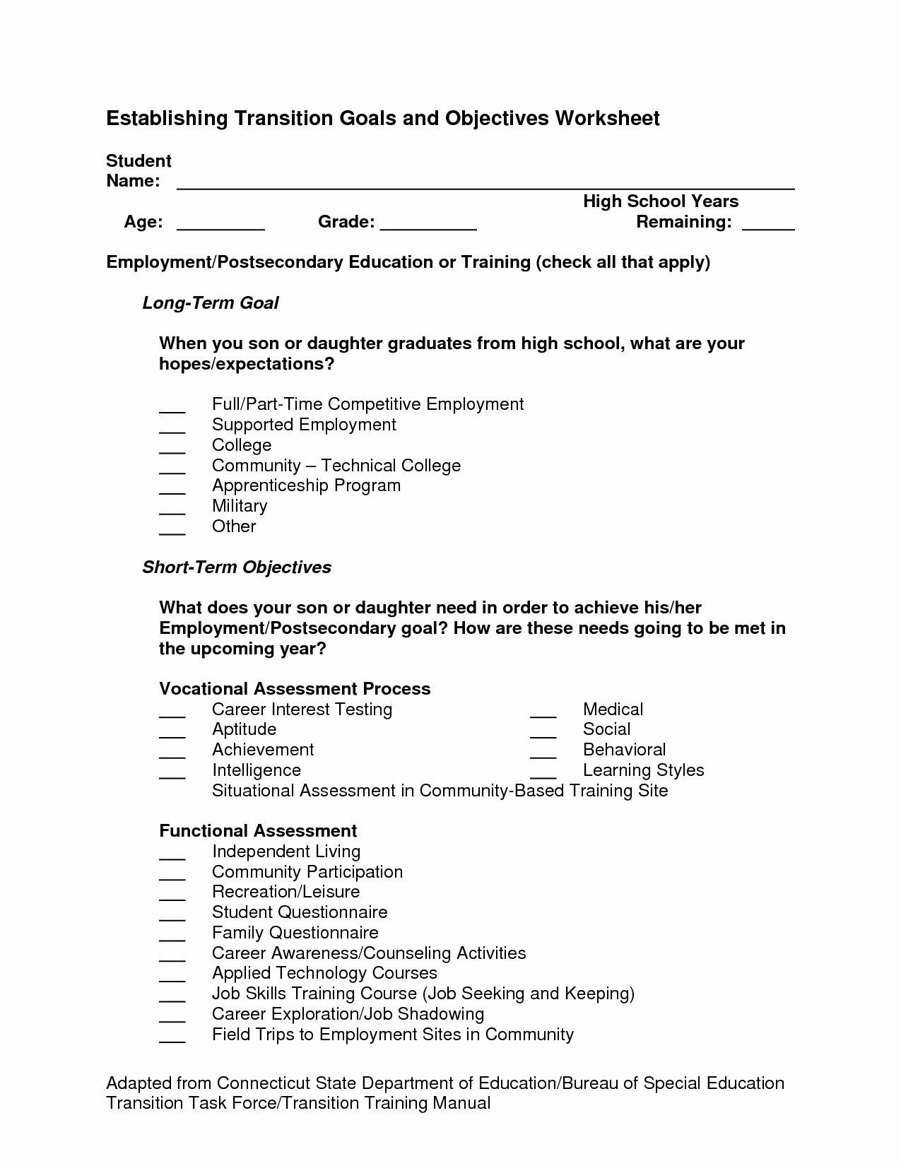 20 Free Life Skills Worksheets For Adults – Diocesisdemonteria Intended For Free Life Skills Worksheets For Highschool Students