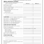 20 Itemized Tax Deduction Worksheet – Diocesisdemonteria Along With Schedule A Medical Expenses Worksheet