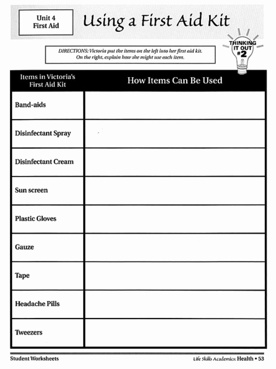 20 Life Skills Worksheets For Middle School – Diocesisdemonteria With Regard To Basic Life Skills Worksheets