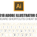 2018 Adobe Illustrator Keyboard Shortcuts Cheat Sheet  Make A For Adobe Illustrator Worksheets