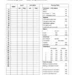 2019 Score Sheet   Fillable, Printable Pdf & Forms | Handypdf In Duplicate Bridge Scoring Spreadsheet