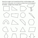 2D Shapes Worksheets Throughout Quadrilaterals 3Rd Grade Worksheets