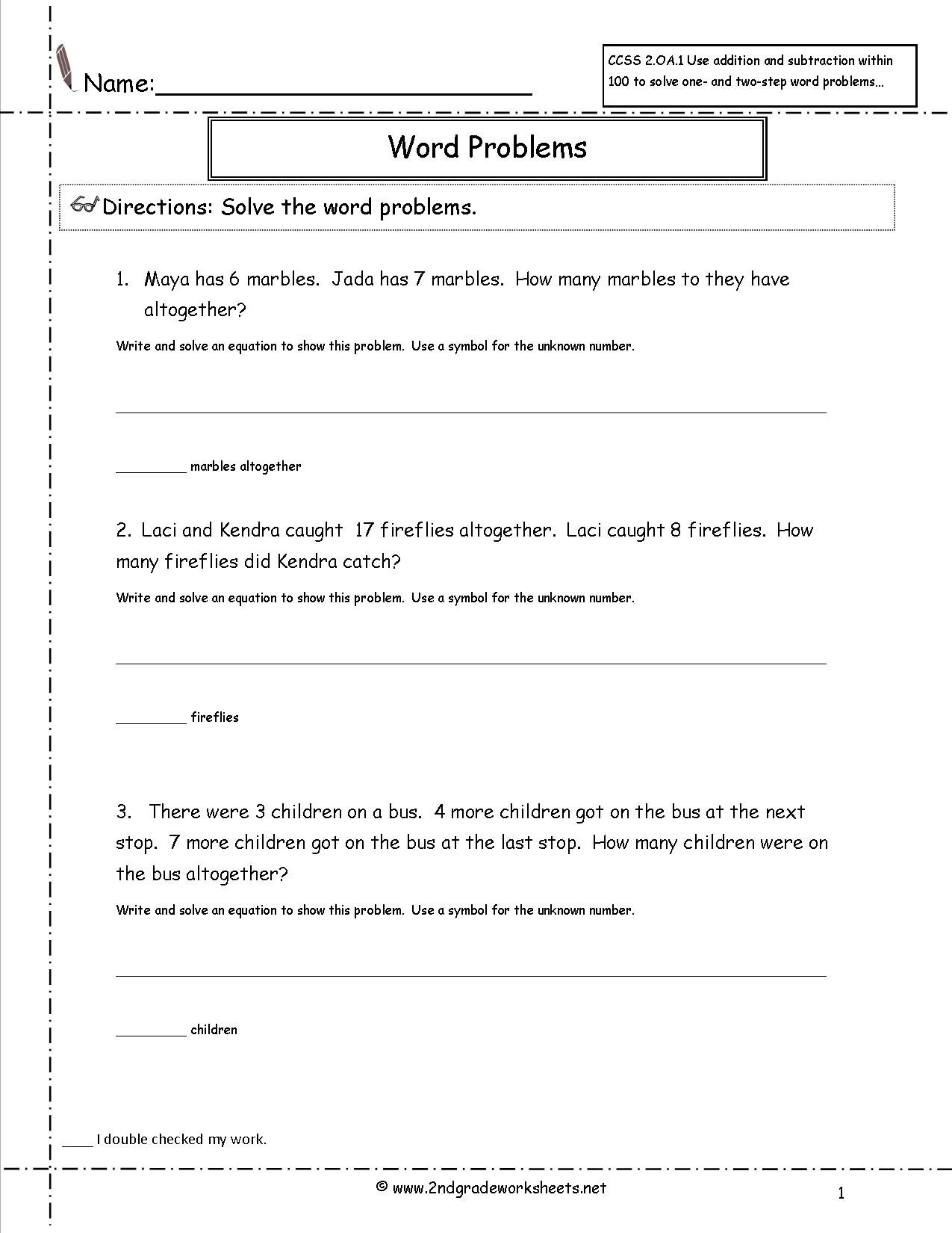 2Nd Grade Math Common Core State Standards Worksheets As Well As 2 Oa B 2 Worksheets
