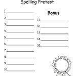 2Nd Grade Spelling Worksheets  Best Coloring Pages For Kids Inside 2Nd Grade Spelling Worksheets