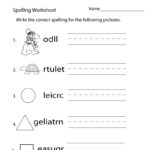 2Nd Grade Spelling Worksheets  Best Coloring Pages For Kids Inside Spelling Worksheets For Grade 3