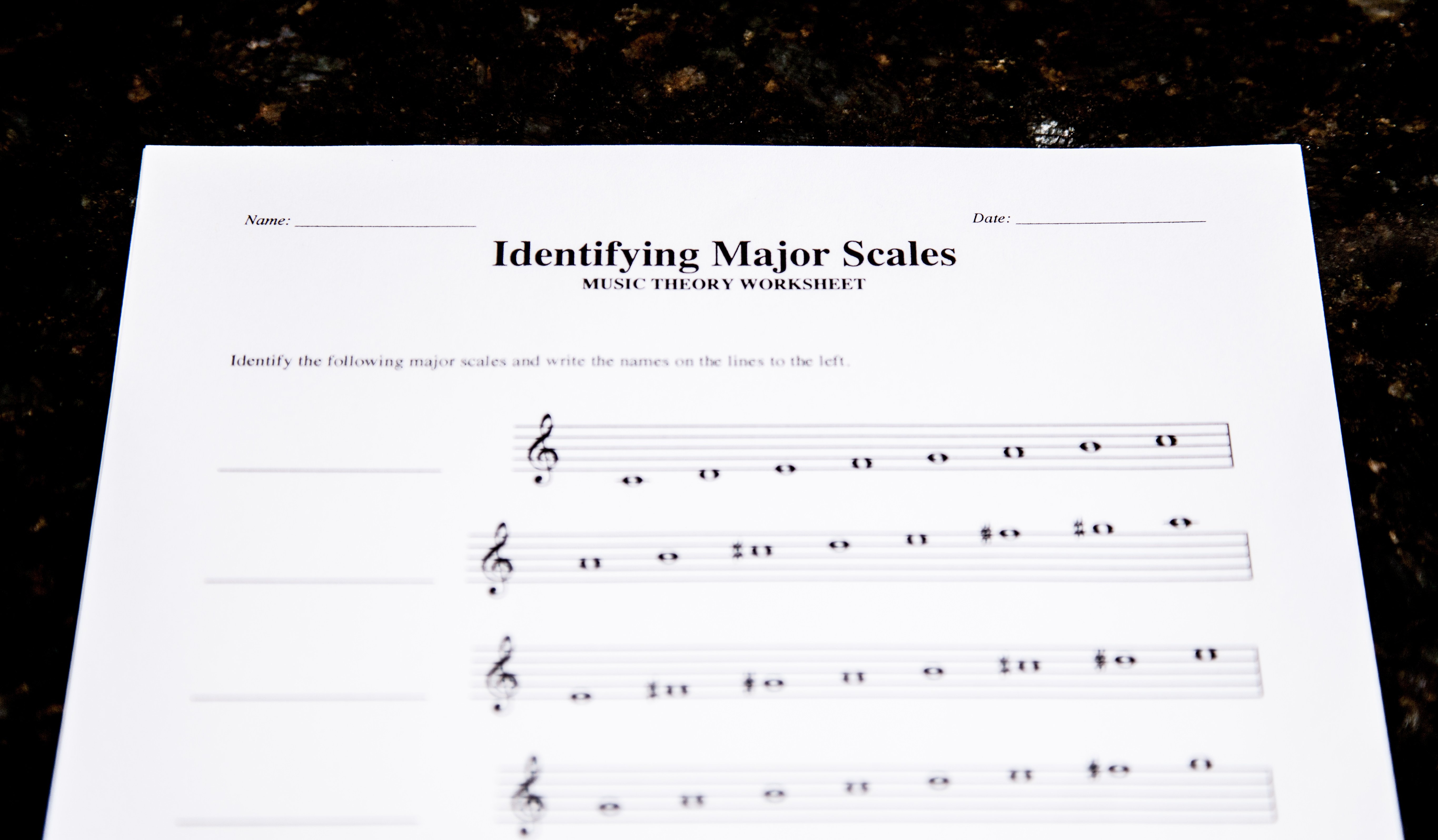 3 Free Theory Worksheet Printables Major Scales – Lacie Bowman Music In Printable Music Theory Worksheets