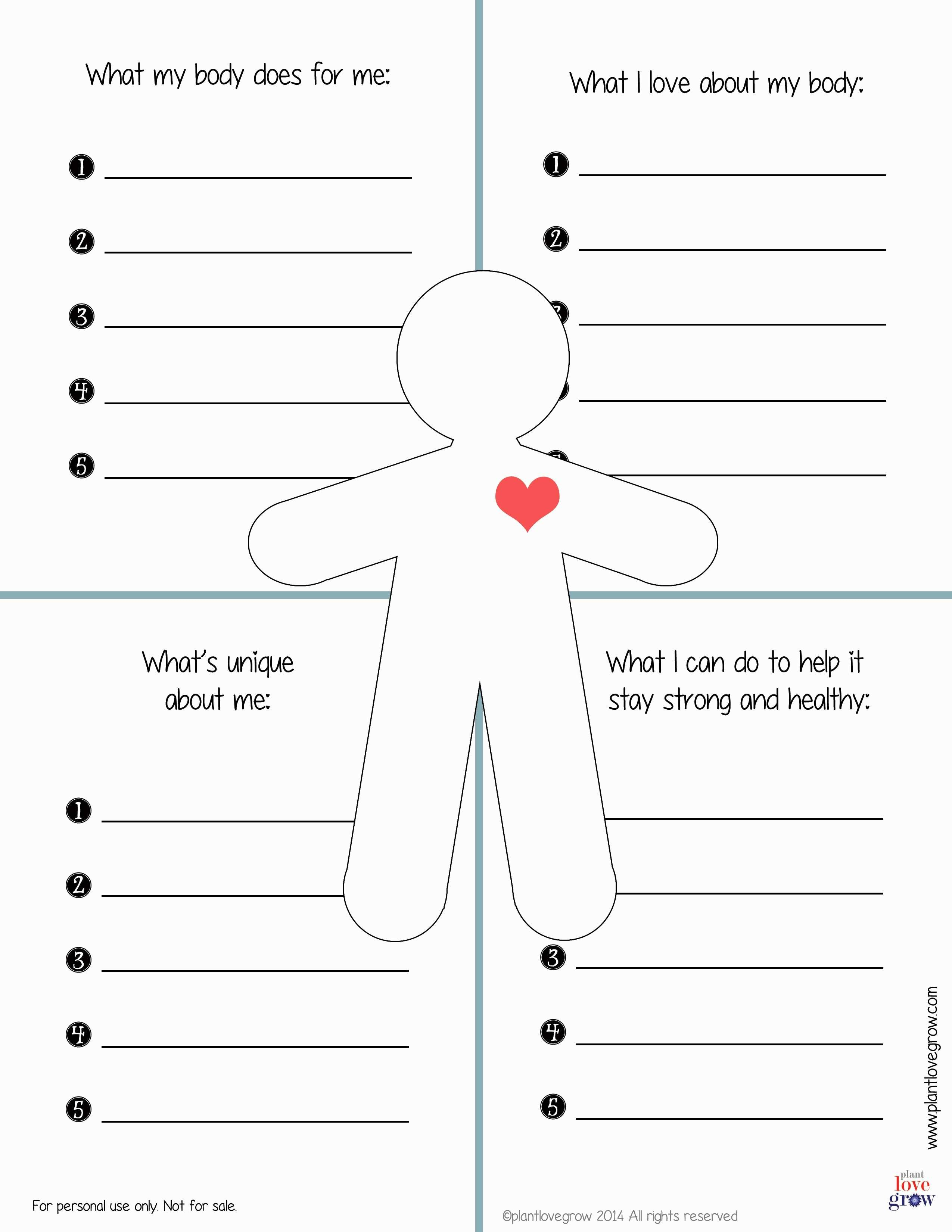 30 Self Esteem Worksheets To Print  Kittybabylove In Self Esteem Building Worksheets Printable