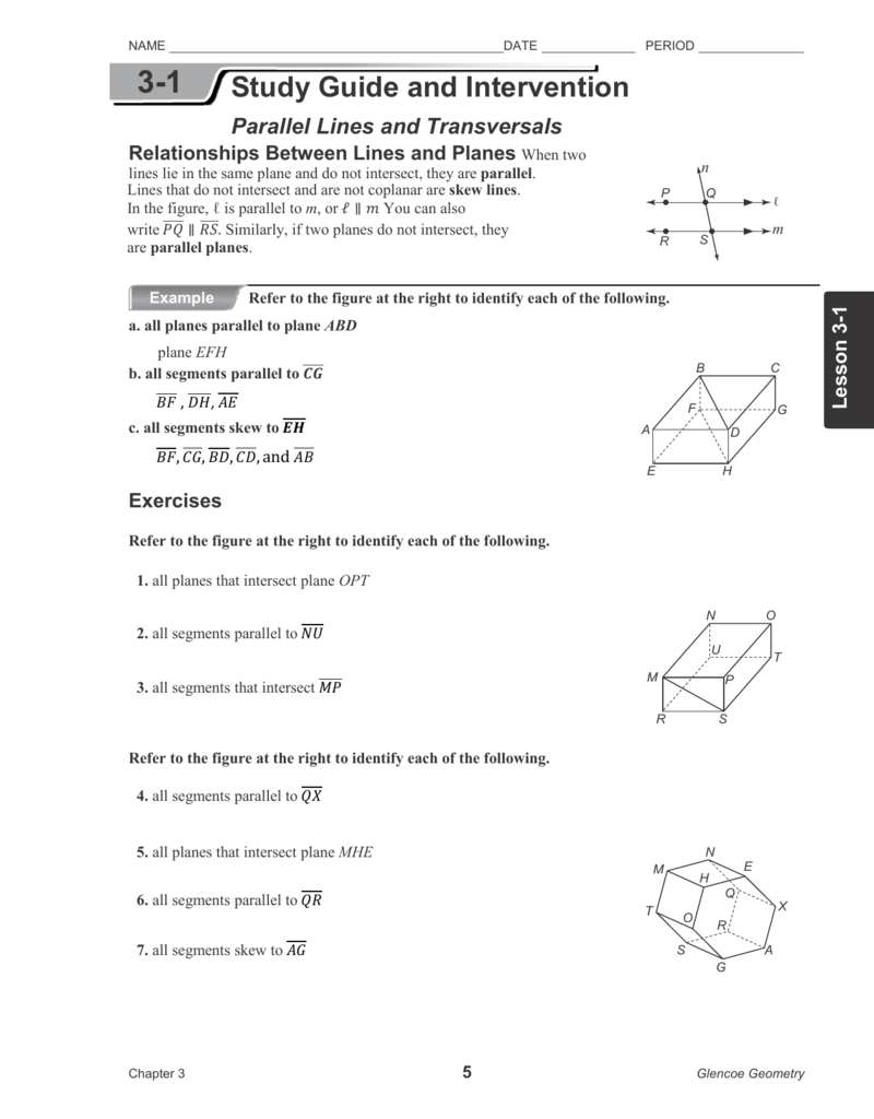 31 Within Parallel Lines Worksheet Answers