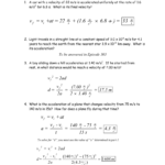 314Ab  Motion Problems Wkstkey Together With Worksheet Motion Problems Part 2 Answer Key