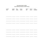 32 Free Bill Pay Checklists & Bill Calendars (Pdf, Word & Excel) With Regard To Baseball Card Checklist Spreadsheet