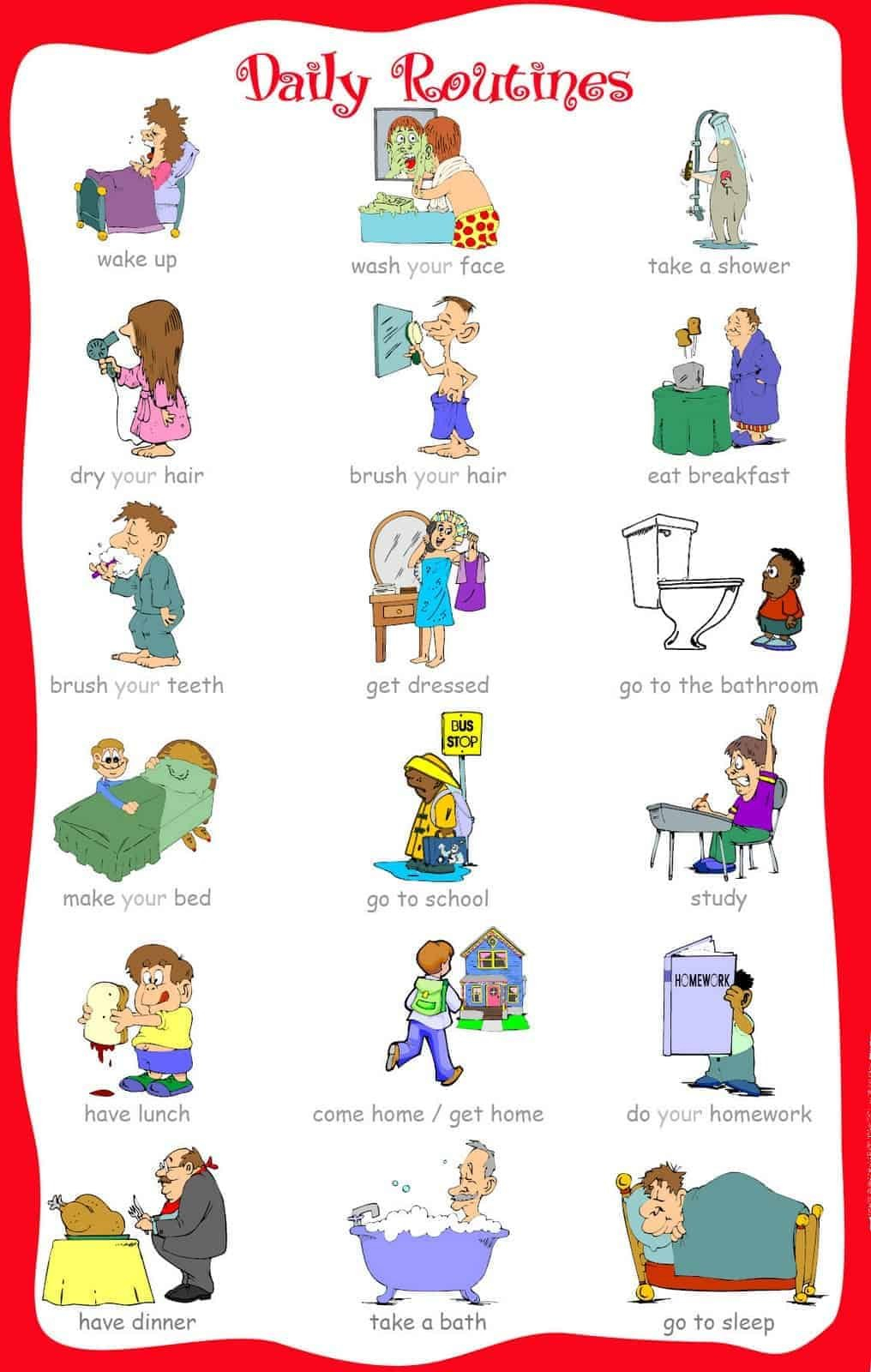 33 Printable Visualpicture Schedules For Homedaily Routines Pertaining To Free Printable Autism Worksheets