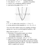 33 Quadratic Inequalities With Regard To Quadratic Inequalities Worksheet