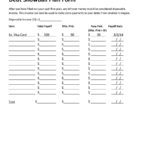38 Debt Snowball Spreadsheets Forms  Calculators ❄❄❄ For Debt Snowball Worksheet